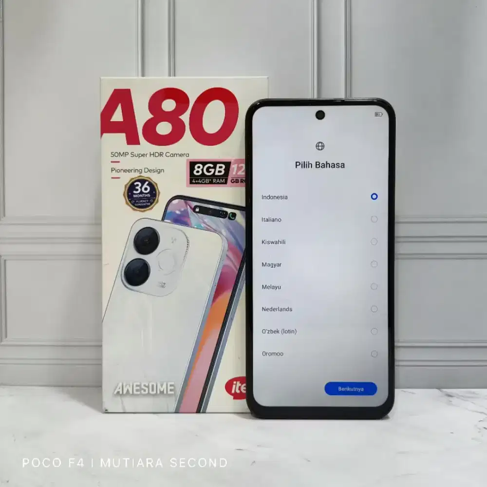 Itel A80 8GB Ram / 128GB  like New masih Garansi panjang