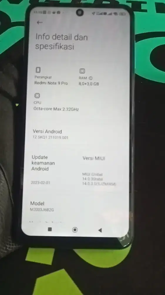 Redmi Note 9 pro ram 8/128 nfc