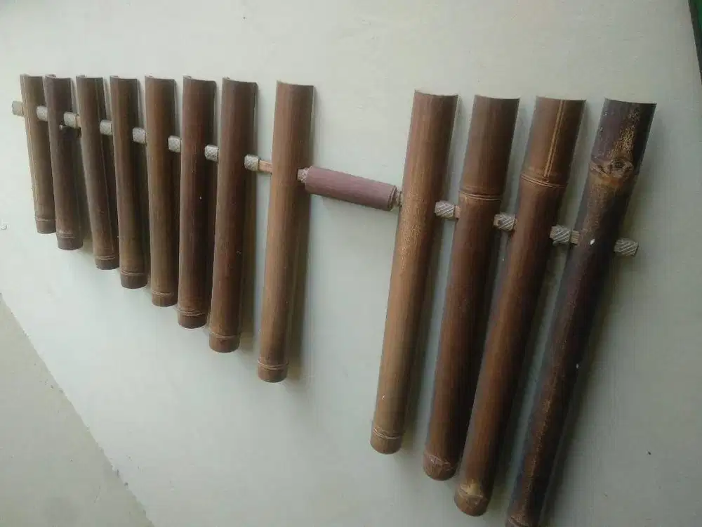 Pajangan Bambu Asli Angklung Besar Untuk Dinding