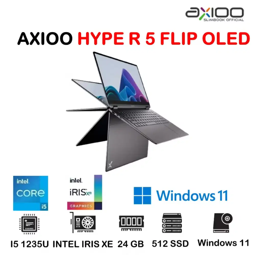 Axioo Hype R5 OLED Flip