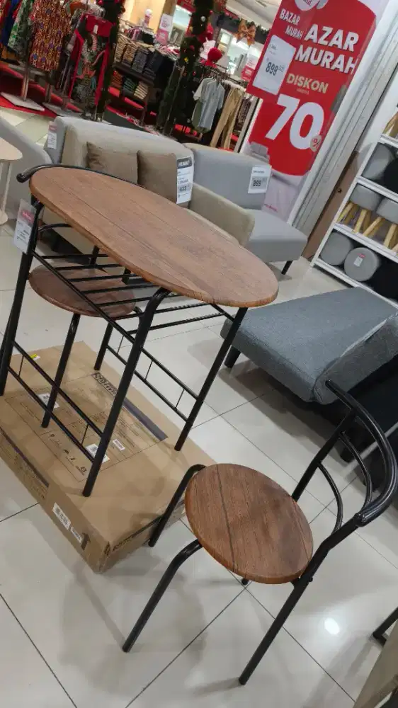JUAL MURAH MEJA SET MEJA MAKAN 2 KURSI Merk HANA