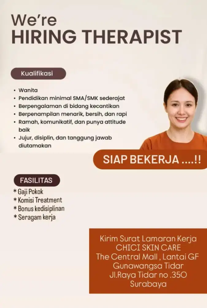 Lowongan Therapist Salon