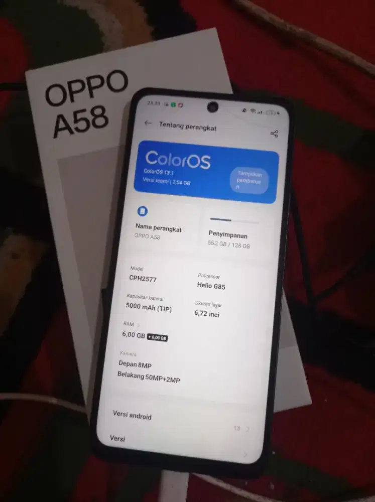 Jual oppo a58 6+4/128