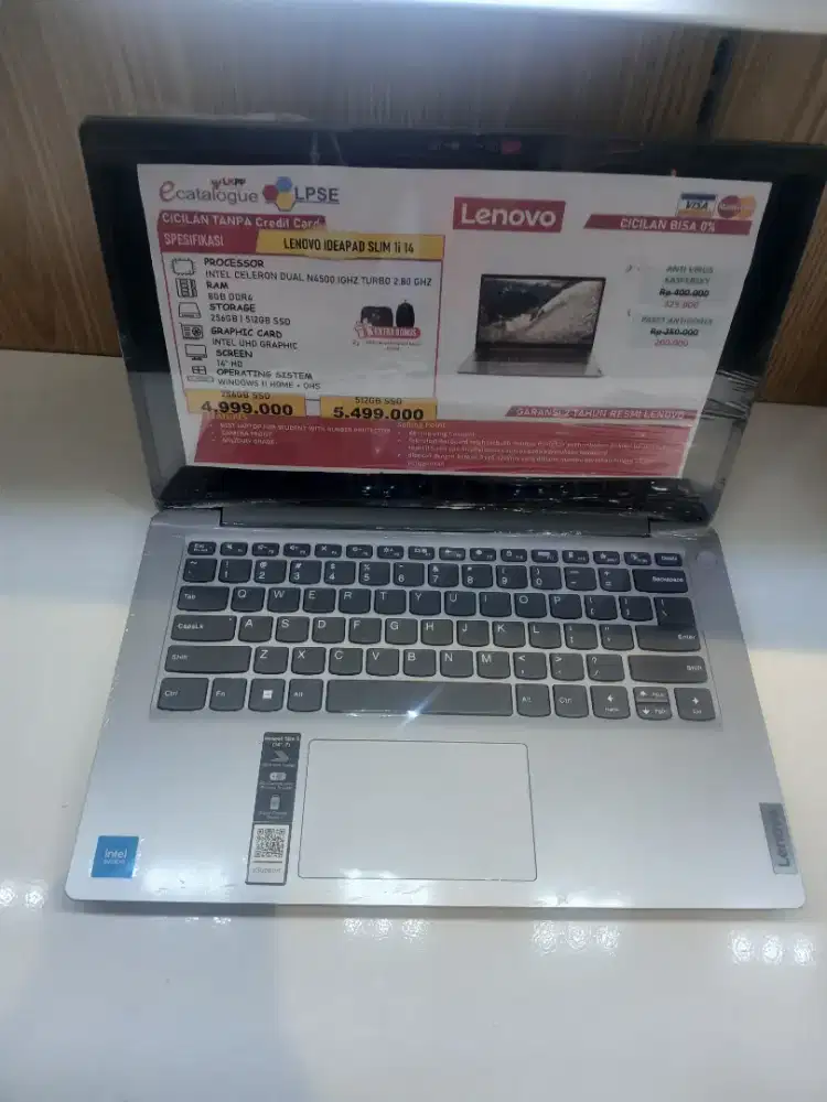 Promo cicilan Laptop ideapad slim i1 ram 4gb ddr 4