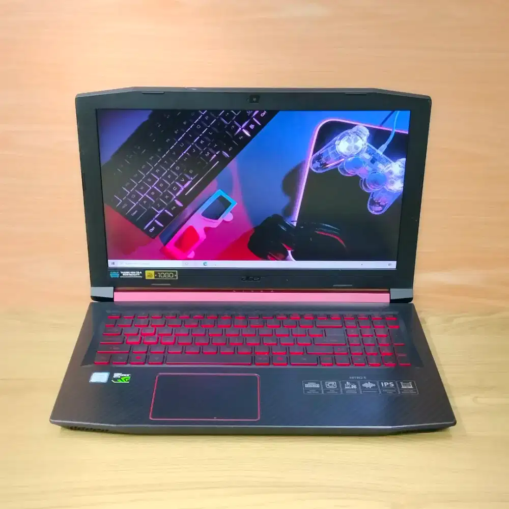 Laptop gaming ACER nitro 5 core i7-8750H GTX 1050Ti ram 8/512gb ips