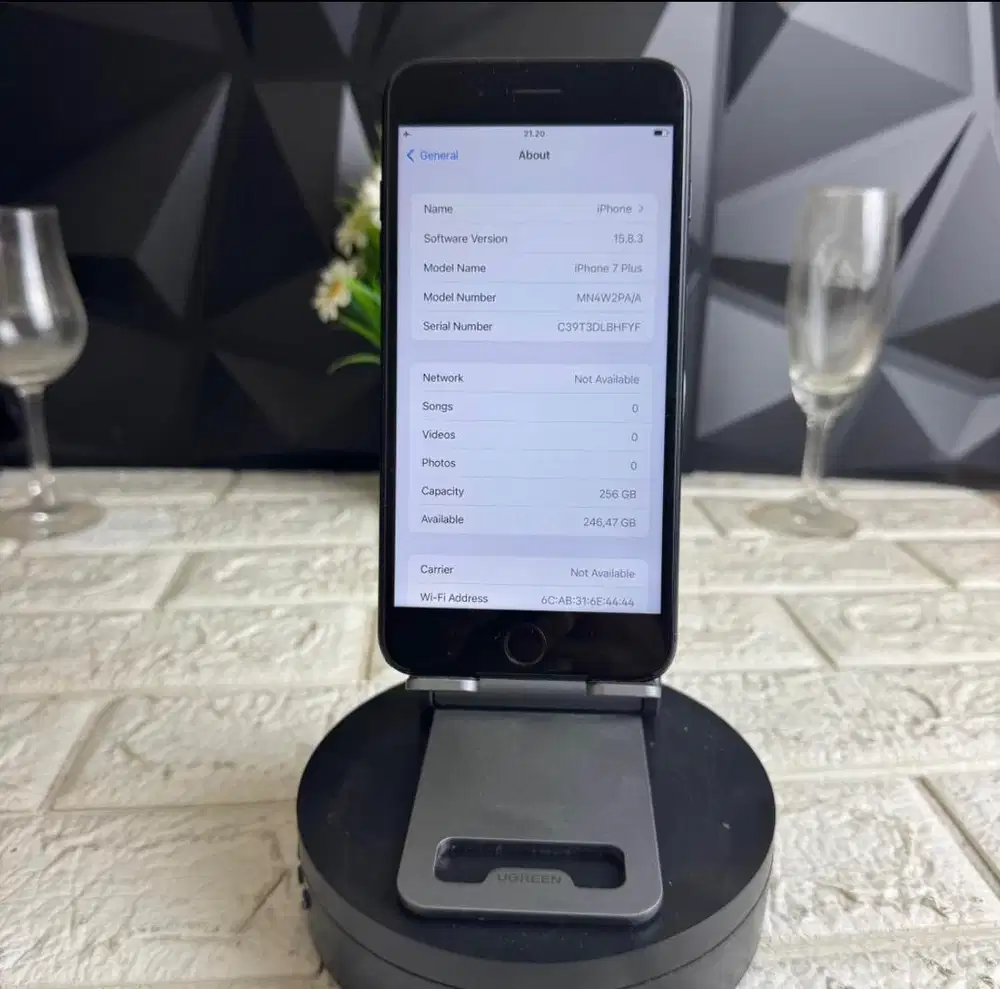 Iphone 7 plus 256gb iBox Fullset Mulus No Minus