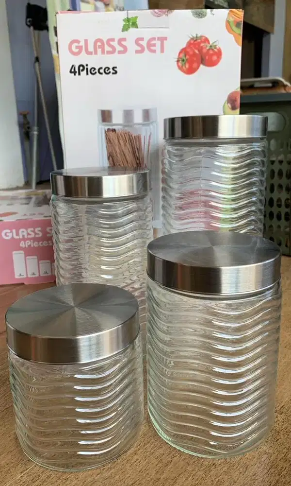 Ready Stock Toples kaca isi 4 pic