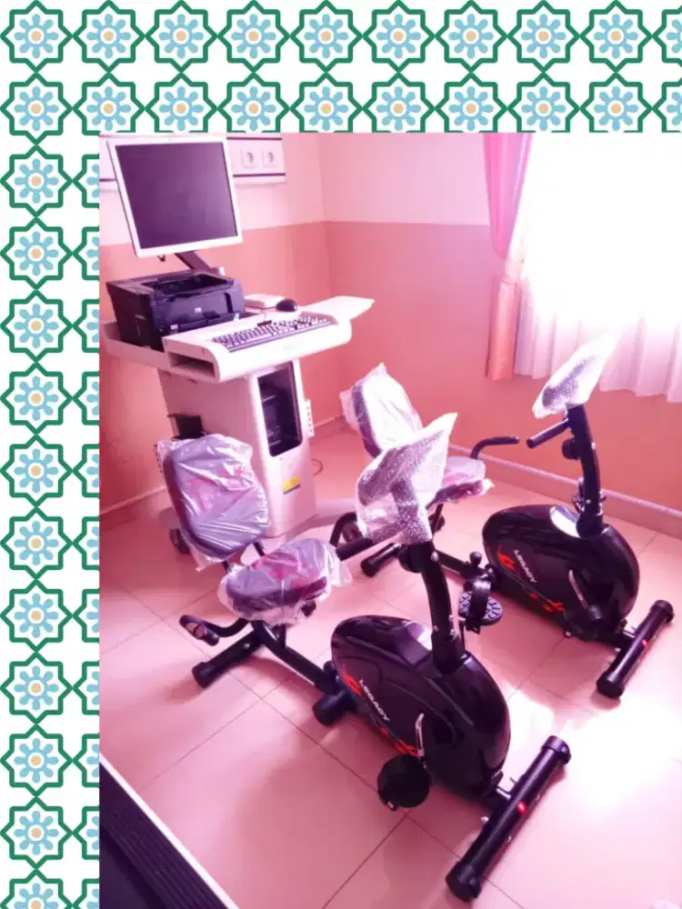 Sepeda statis Recumbent Legacy alat kesehatan PNE-182