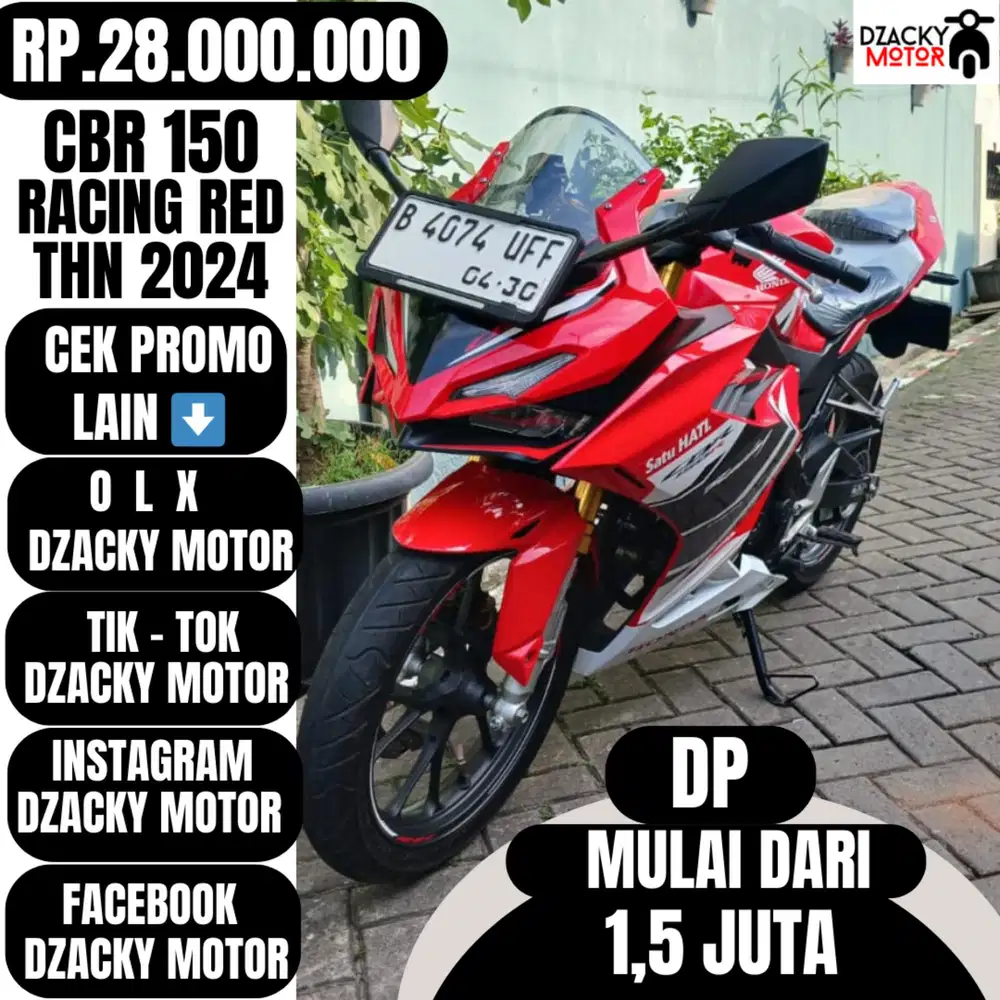 CBR 150 RACING RED THN 2024 SECOND LIKE NEW