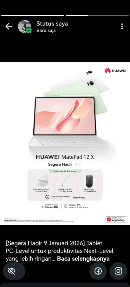 Huawei Matepad 12X 2026 preeorder