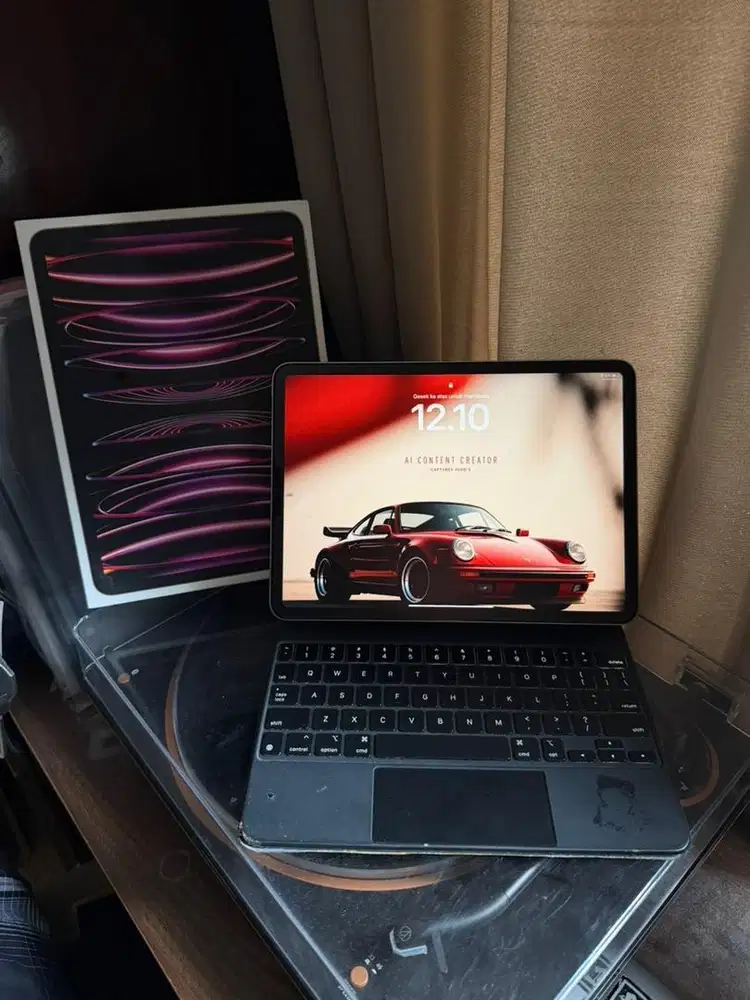 ipad pro gen 4 M2 128gb wifi only ibox + apple magic keyboard ori