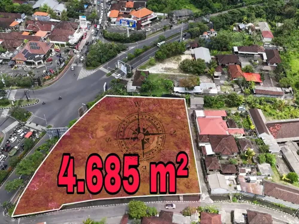 Tanah Komersial Simpang KFC MC Donald dan Pizza Hut Jimbaran Bali