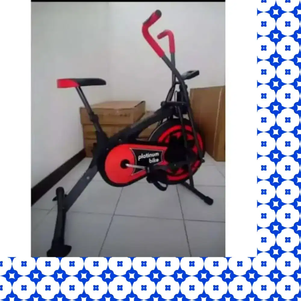 Sepeda statis Platinum Bike alat olahraga YSN-743