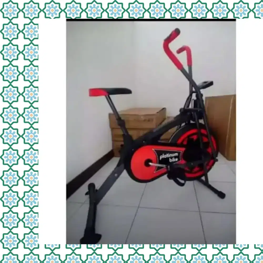 Sepeda statis Platinum Bike alat olahraga YSN-743