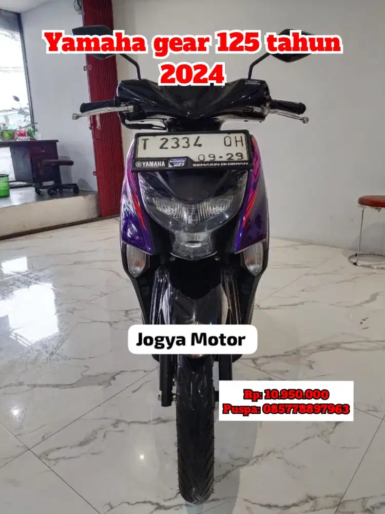 (B) Yamaha gear 125 tahun 2024
