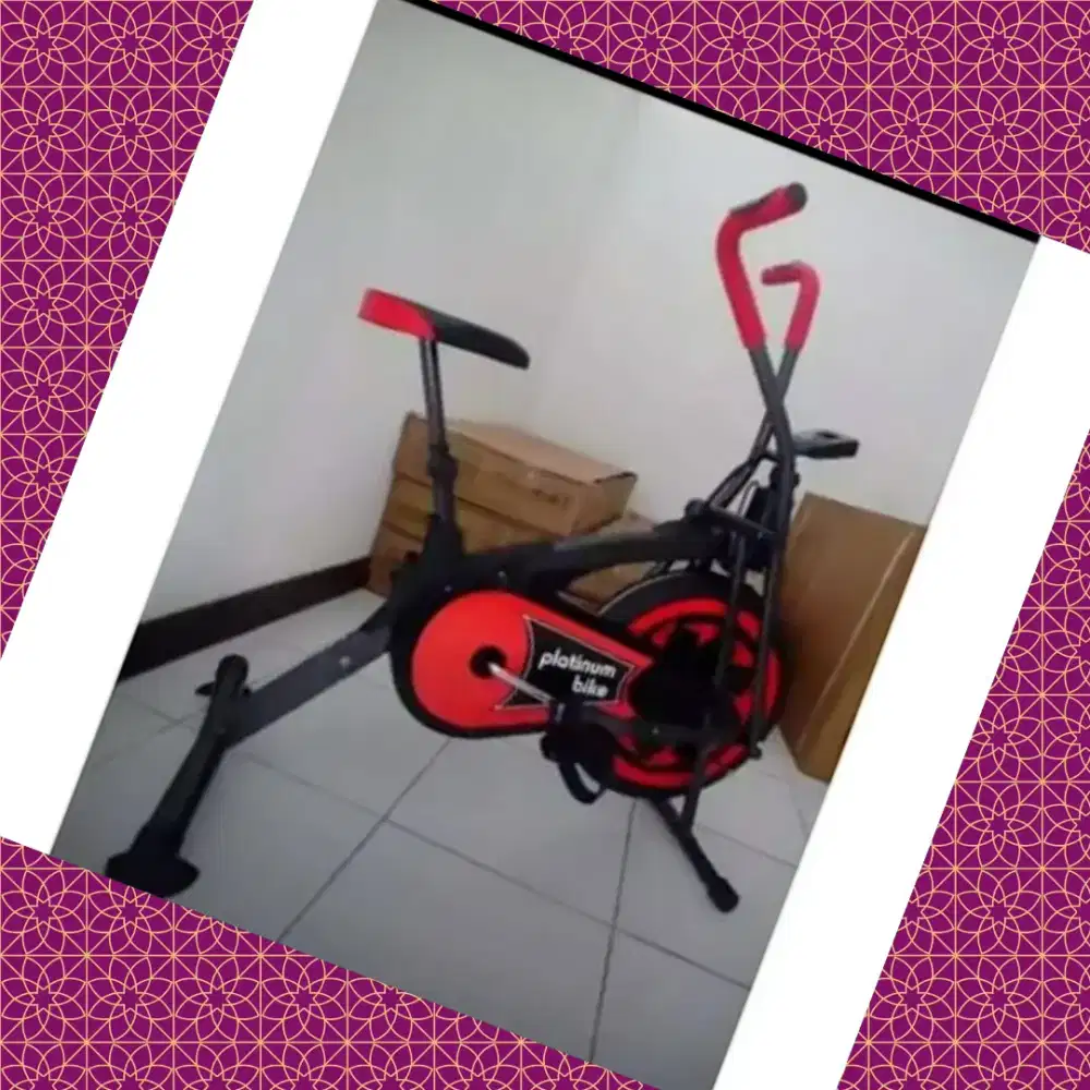 Sepeda statis Platinum Bike alat olahraga YSN-743