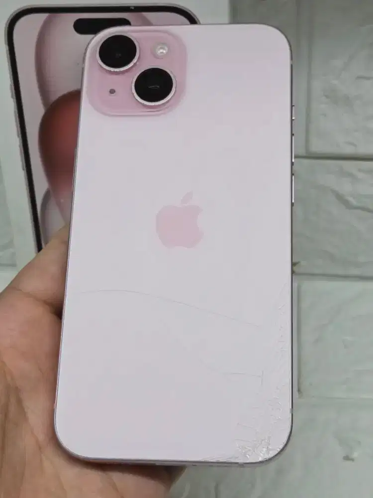 Iphone 15 256gb pink second resmi