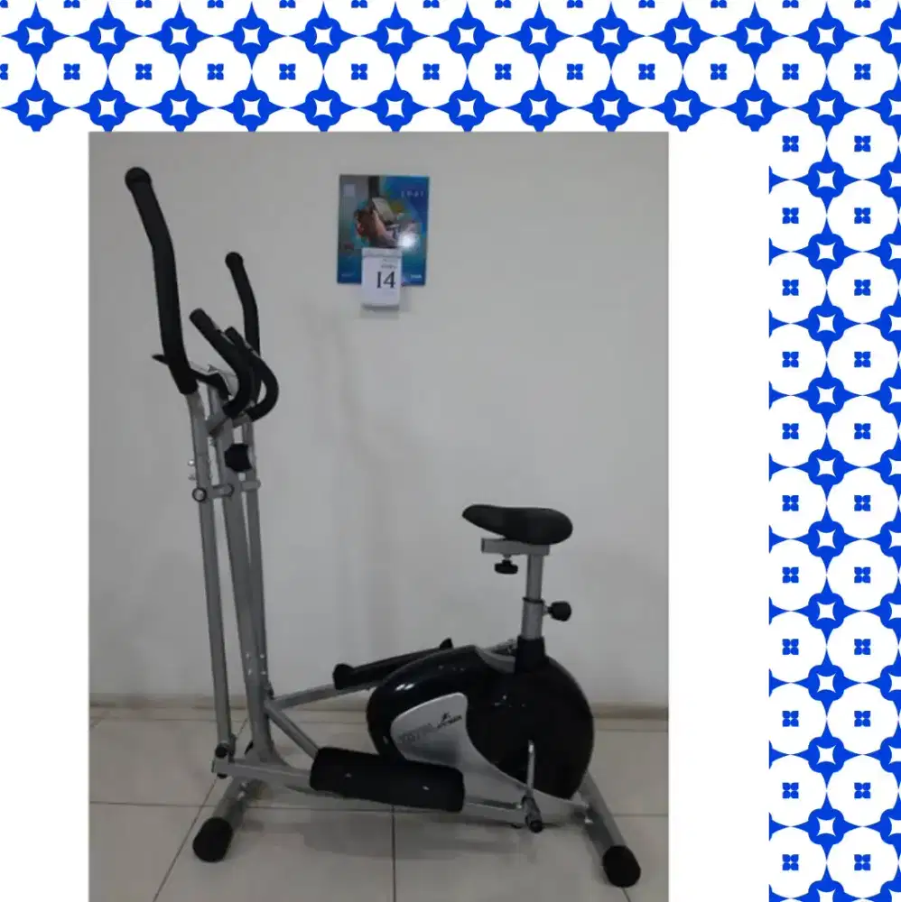 Sepeda statis Elleptical TL-8500 alat fitnes RBU-485