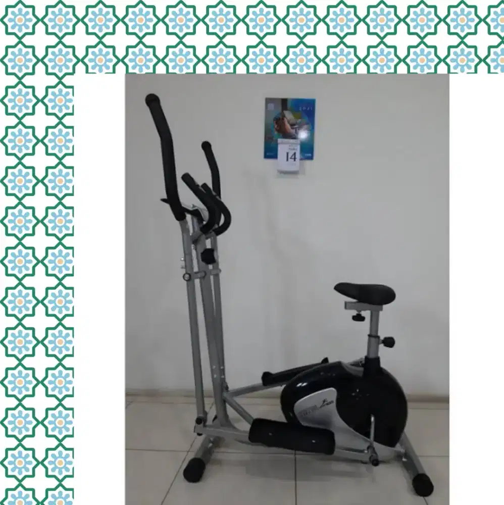 Sepeda statis Elleptical TL-8500 alat fitnes RBU-485