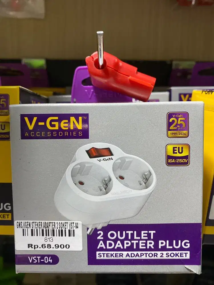 VGEN STEKER ADAPTER 2 SOKET VST-04