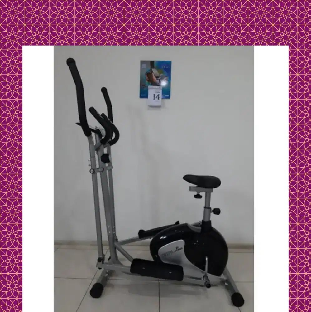 Sepeda statis Elleptical TL-8500 alat fitnes RBU-485