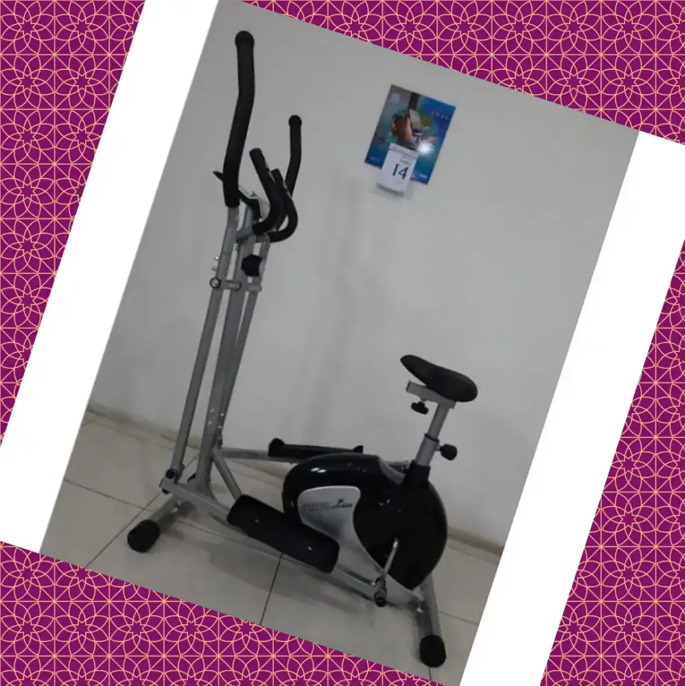 Sepeda statis Elleptical TL-8500 alat fitnes RBU-485