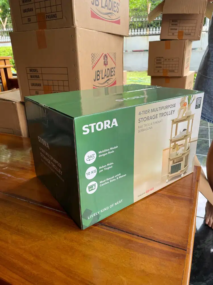 AZKO Rak Penyimpanan 4 Tingkat