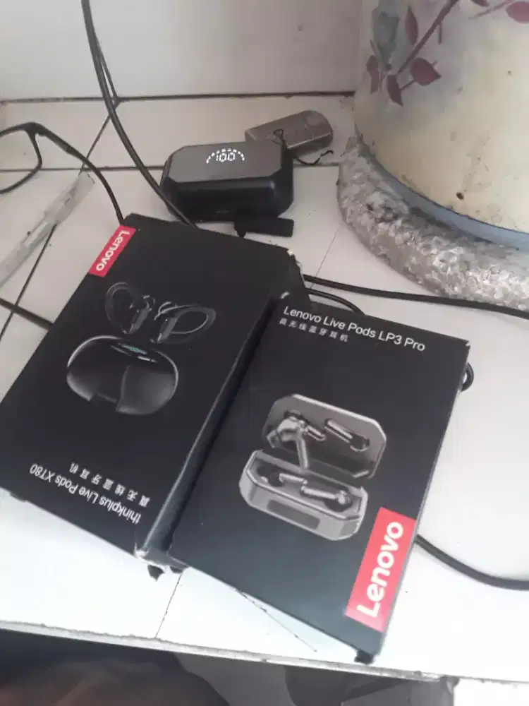headphone blotot lenovo 2 unit seadanya