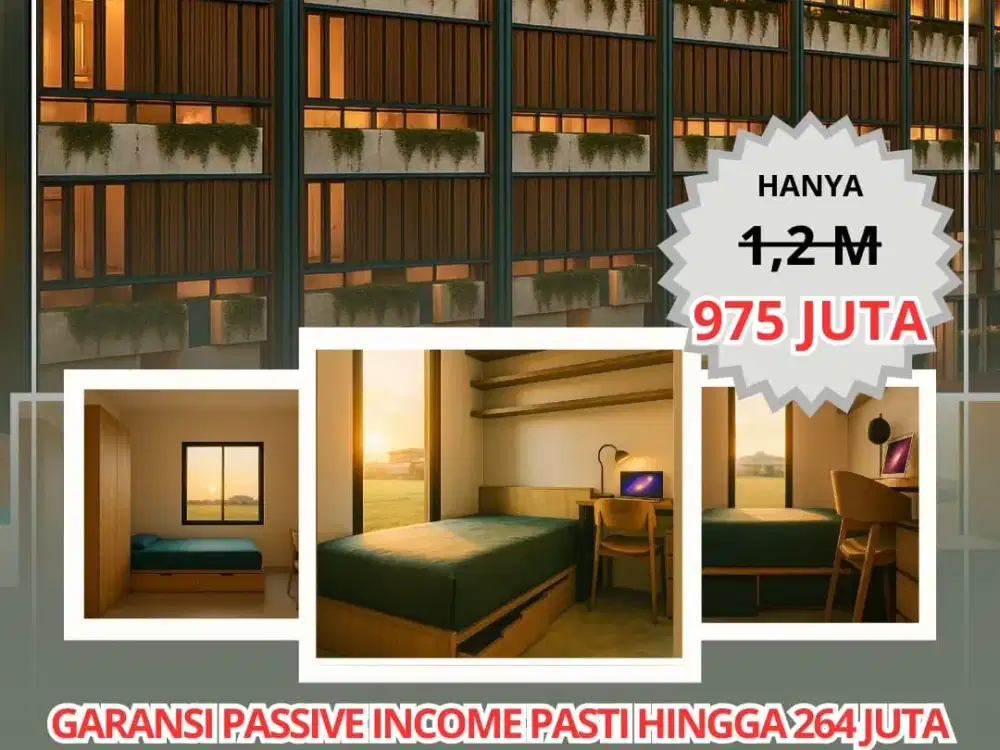 - Kos Arada Joyoagung Harga 1.1M jadi 975 juta Garansi pendapatan pasti 132 jt per tahun (khusus booking bulan desember), 10 kamar tidur, full furnish