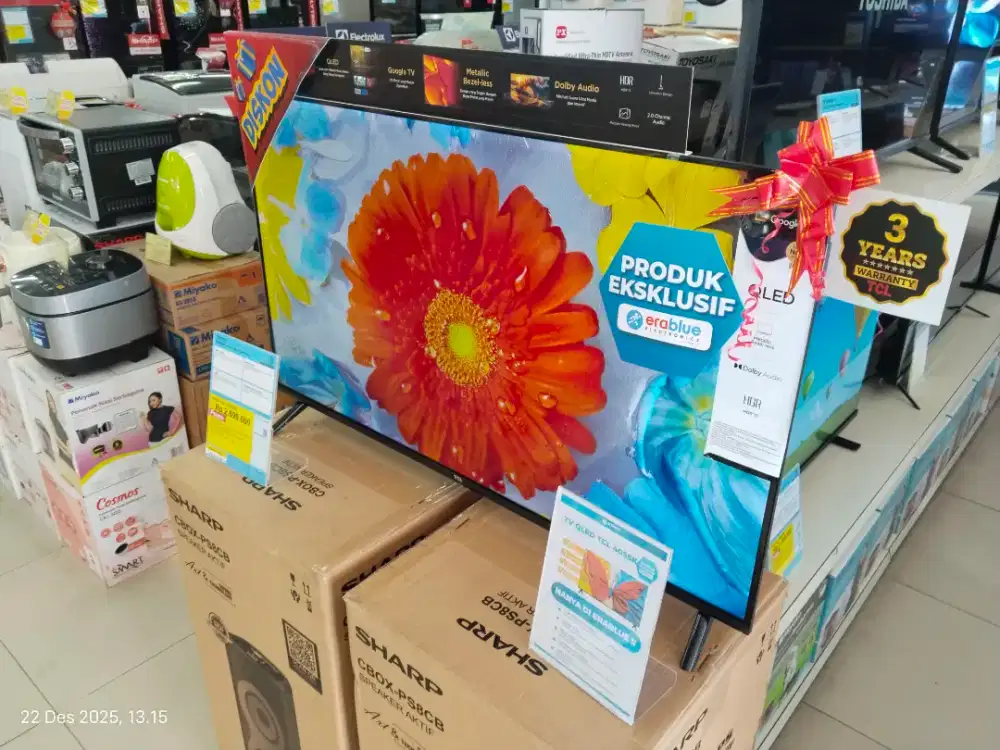 TV TCL 40 INCH QLED GOOGLE TV. CICILAN TANPA DP, SYARAT CUKUP KTP