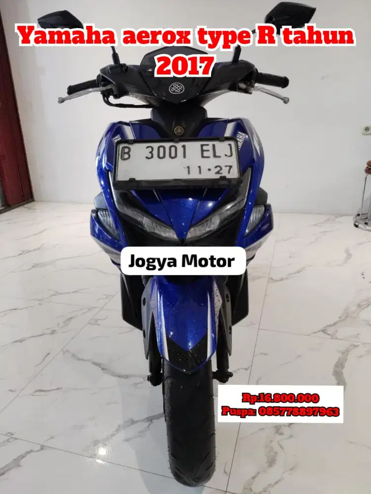 (B) Yamaha aerox type R tahun 2017