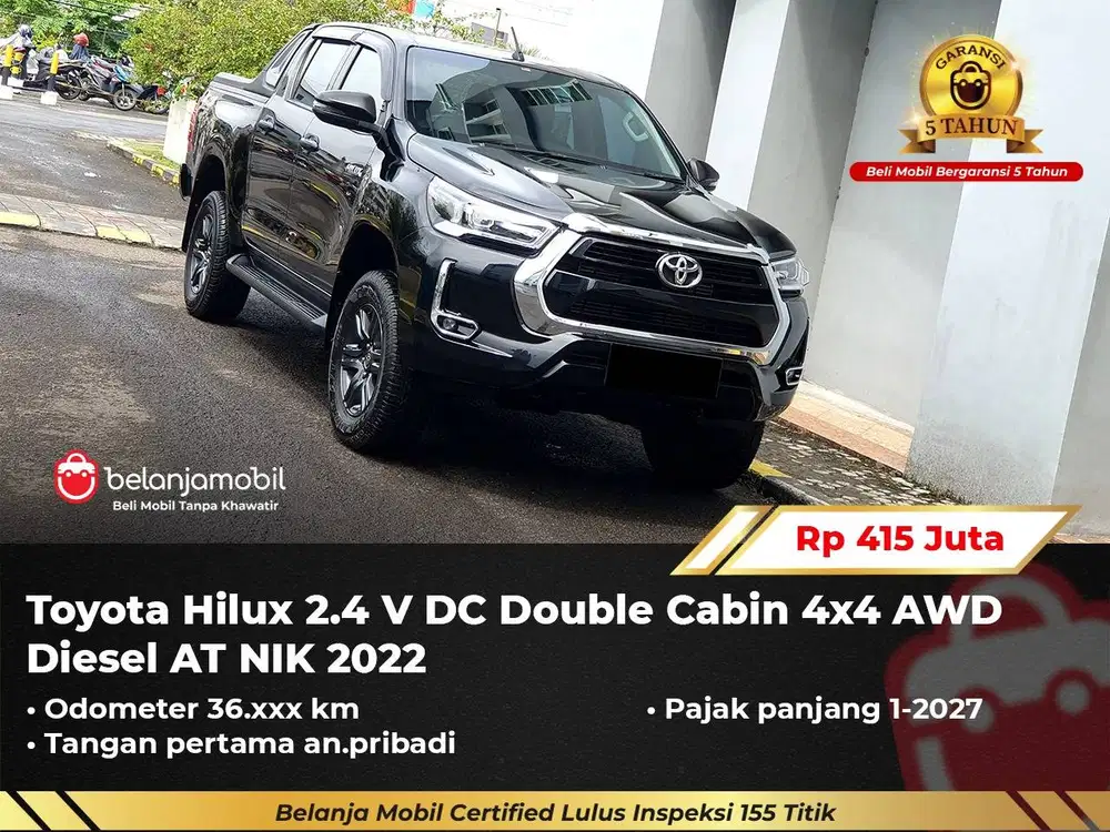 [ 4x4 ] Toyota Hilux 2.4 V DC Double Cabin AWD Diesel 2022/2023