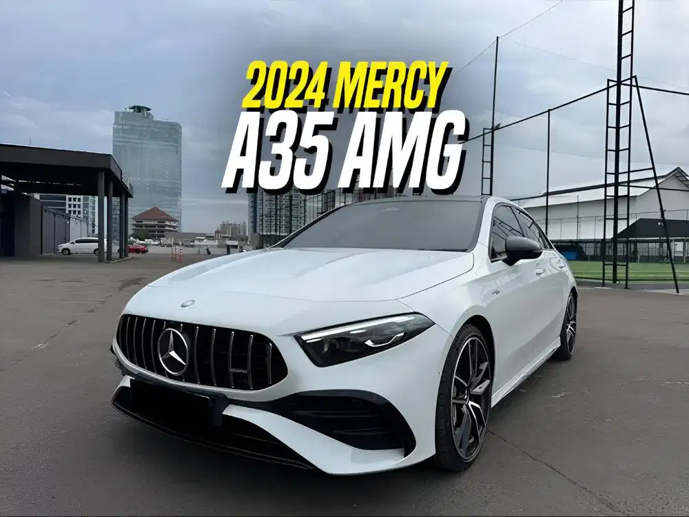 Mercedes Benz A35 AMG 2024 NIK 2023 Facelift White Black Putih Mercy
