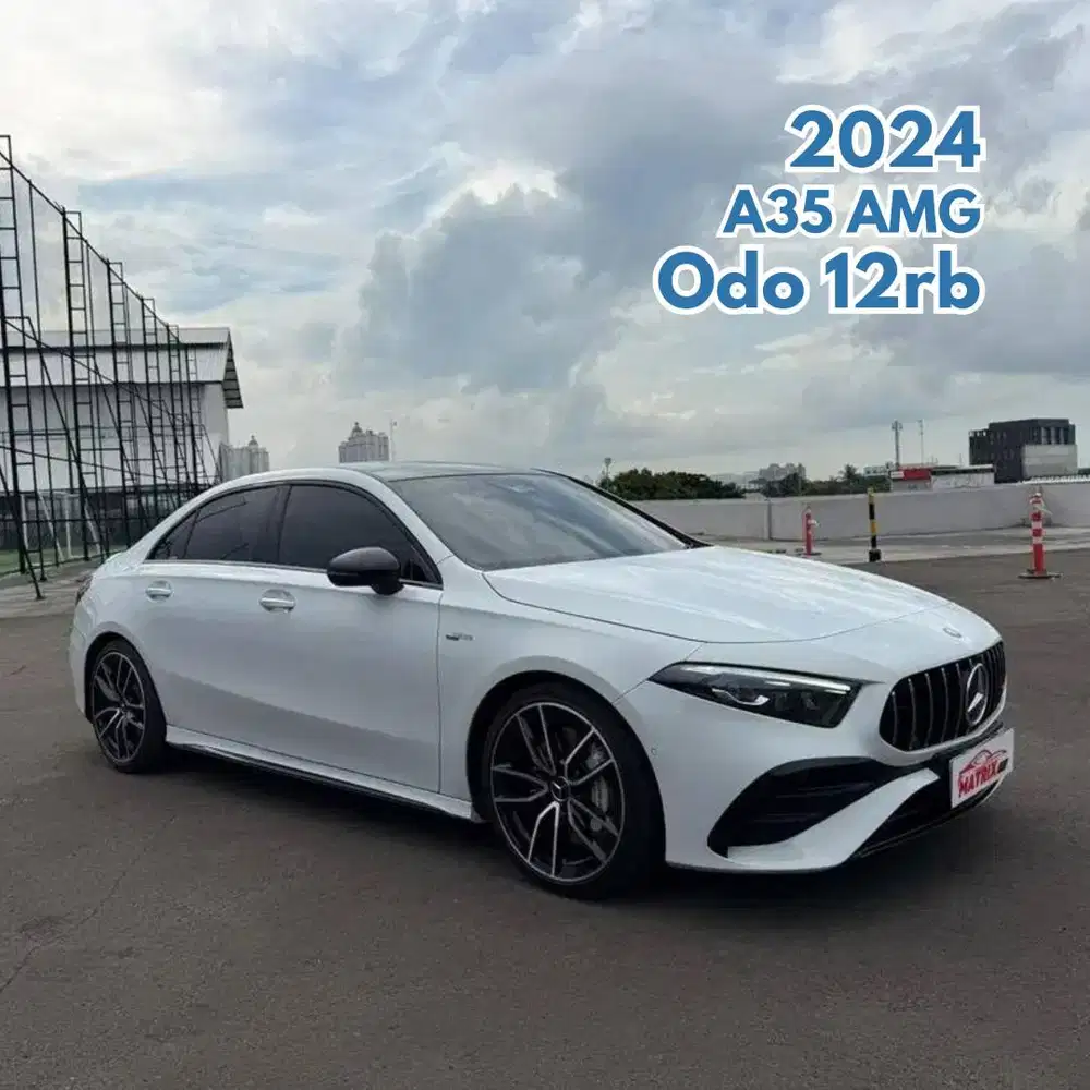 Mercedes Benz A35 AMG 2024 NIK 2023 Facelift White Black Putih Mercy