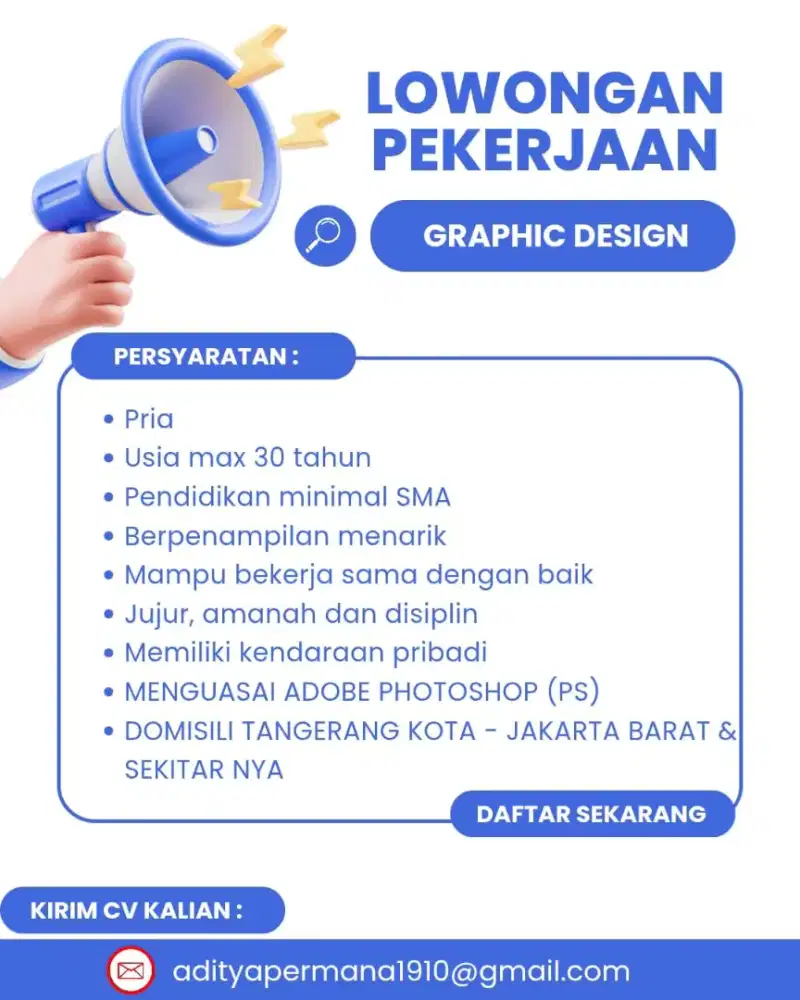 LOWONGAN KERJA DESAIN