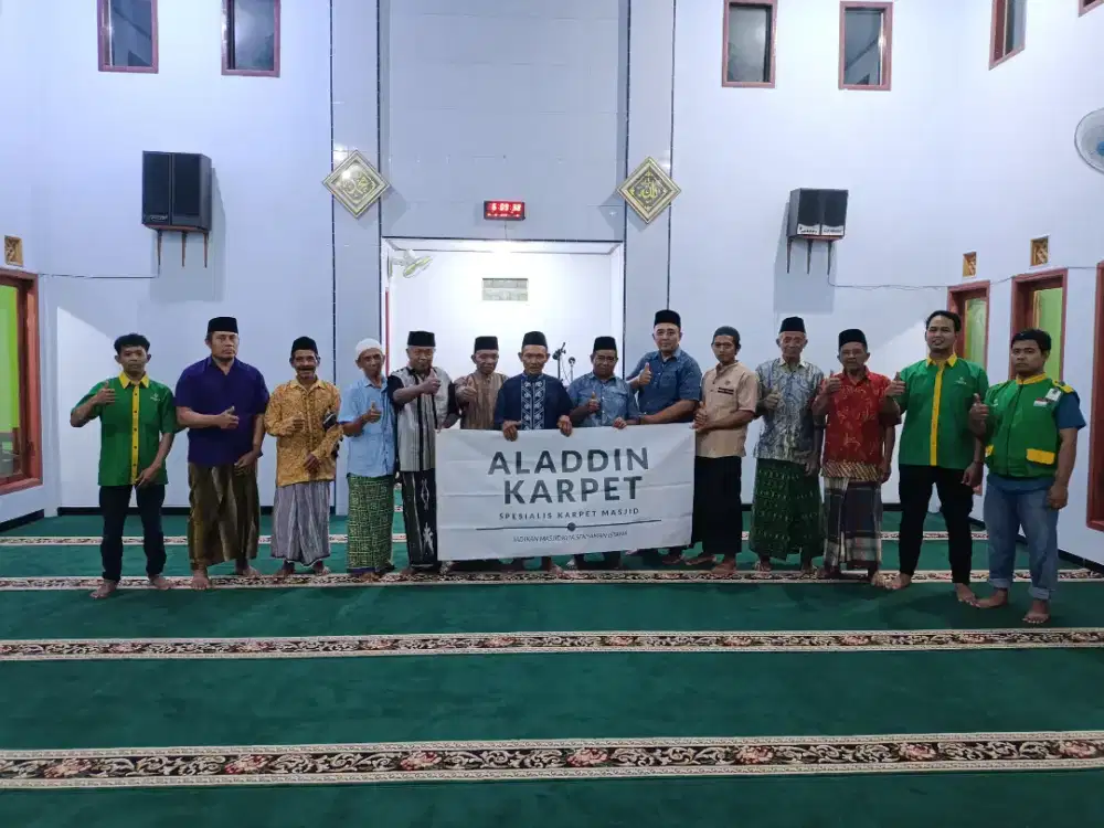 Tersedia Karpet sajadah Masjid import pembelian menyesuaikan kebutuhan