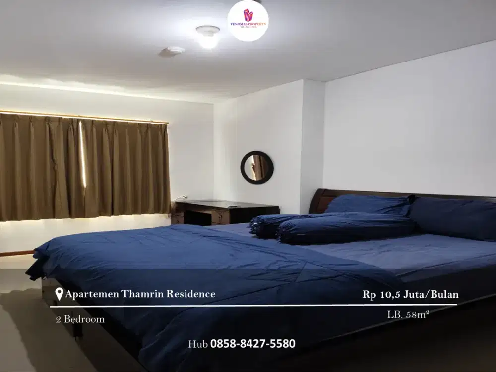 Disewakan Apartement Thamrin Residence 2BR Full Furnished Tower E