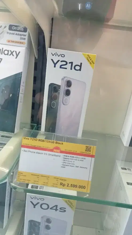 Cicilan handphone vivo Y21D 8 128 GB