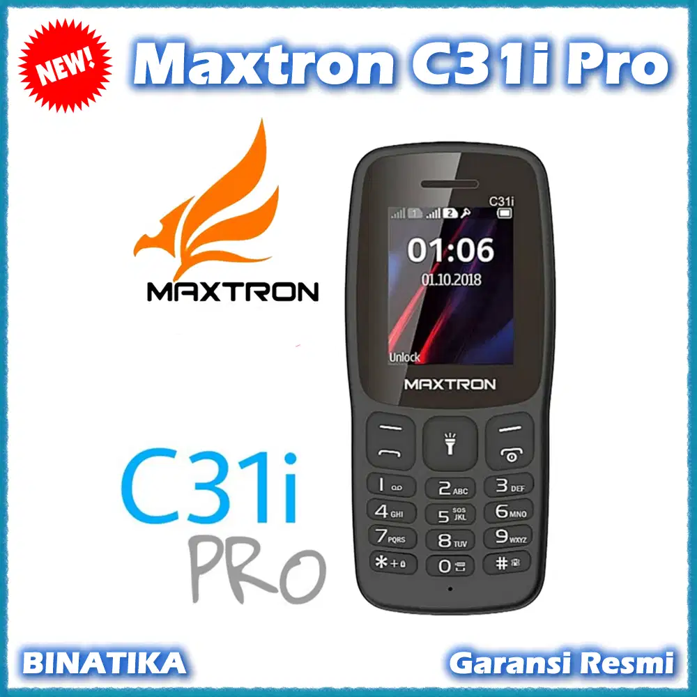 MAXTRON C31i PRO Dual SIM Camera HP Murah Baru Garansi Resmi