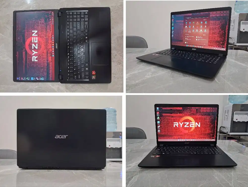 Laptop ACER Ryzen 16GB SSD 240GB Batre BARU W11 ORI 15.6in Slim Garnsi