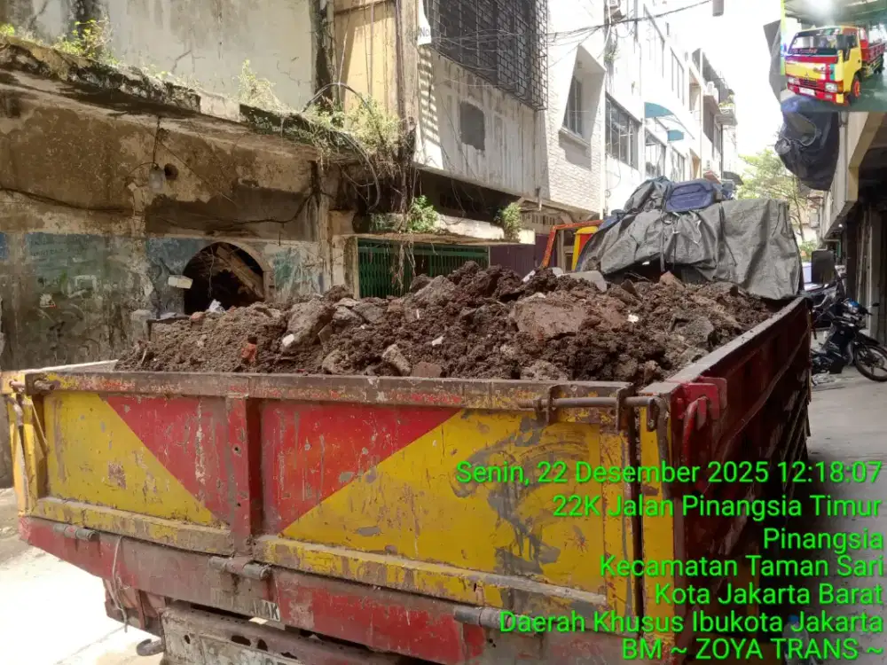 Jasa buang puing dan pengurugan