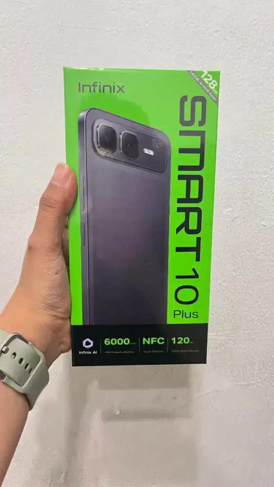 INFINIX SMART 10 PLUS RAM BESAR 8+8/128 Garansi Resmi , Segel box