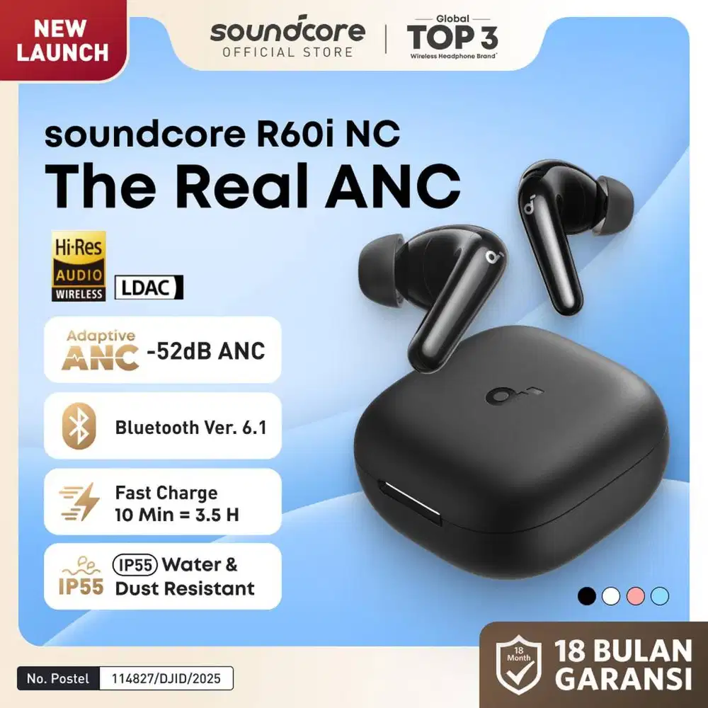 ANKER Soundcore R60i NC True Wireless Earbuds - D1202