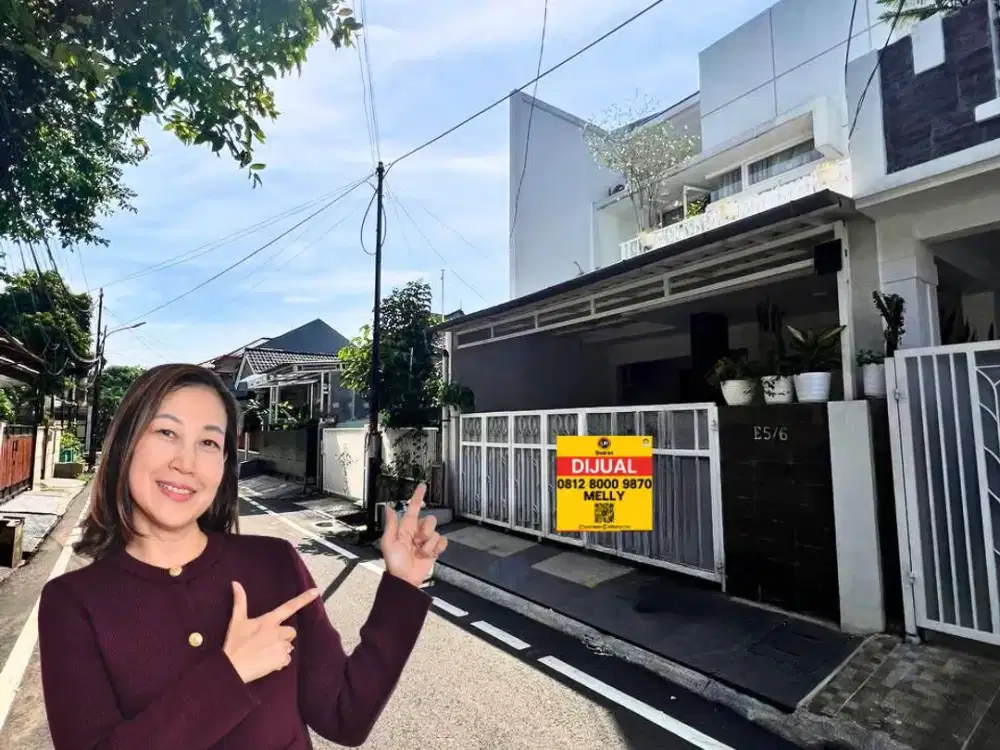 Dijual Rumah Asri dan Modern di Komplek Pondok Kelapa Jakarta Timur