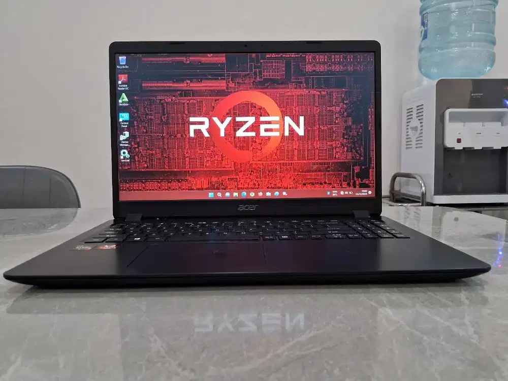 ACER Ryzen 16GB 240GB Batre BARU W11 ORI 15.6in Slim Gaming Desain Ok