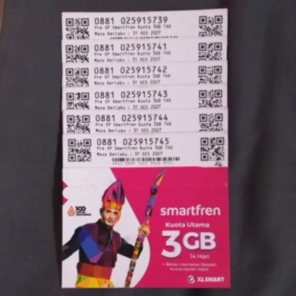Kartu Perdana Kuota Smartfren 3GB 30H