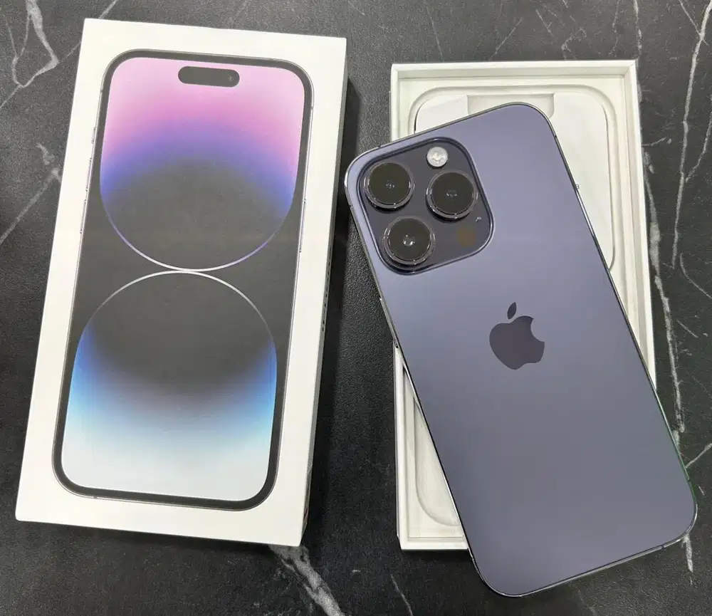 Iphone 14 Pro 256gb deep purple garansi Ibox nominus fullset