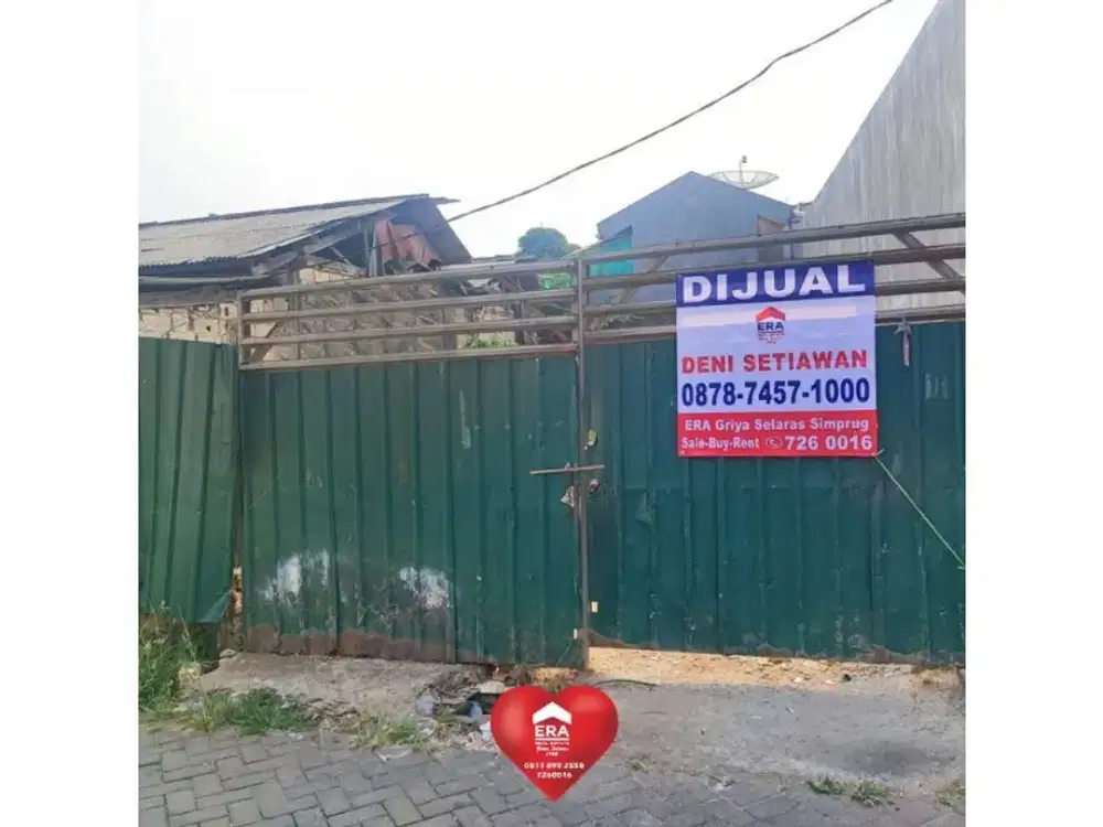 Tanah Dijual Bintaro Sektor 9, Tangerang Selatan