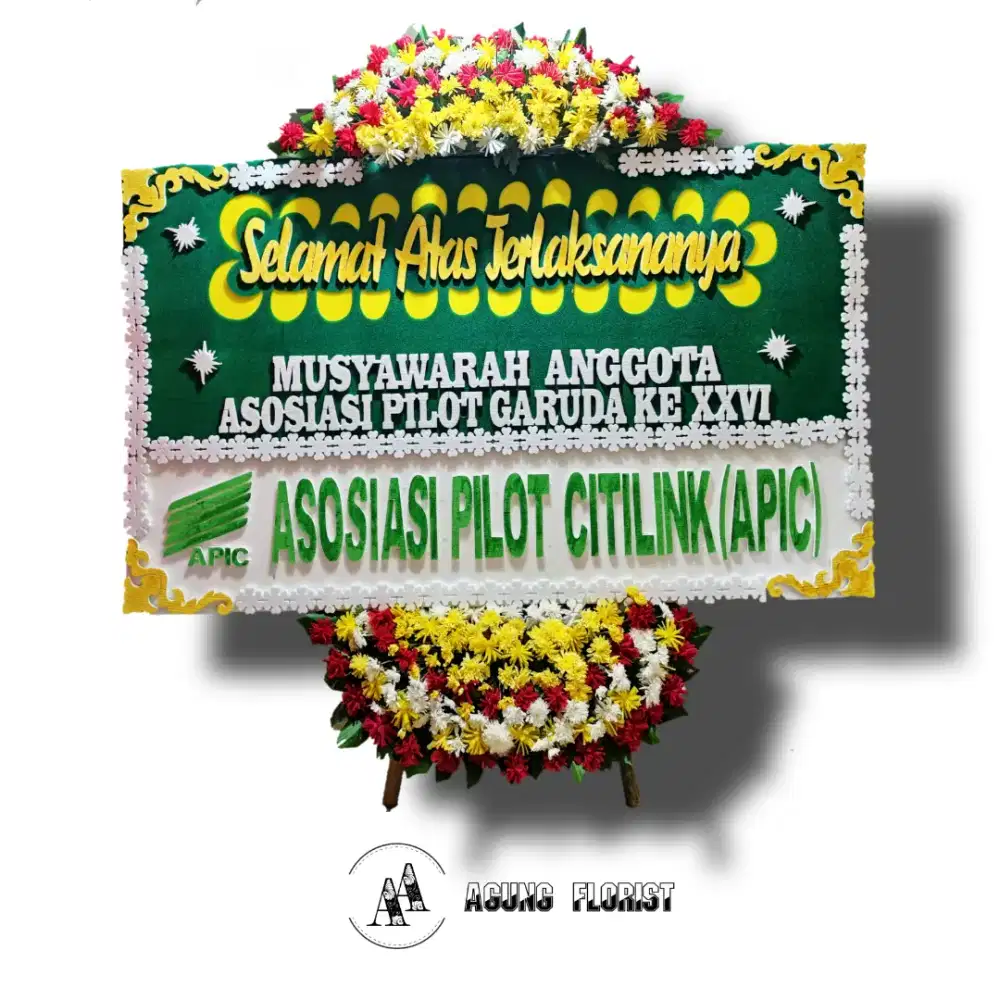 Karangan bunga papan