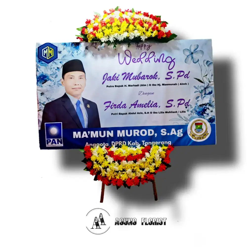 Karangan bunga papan